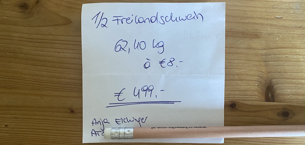 Klimabonus-Freilandschwein